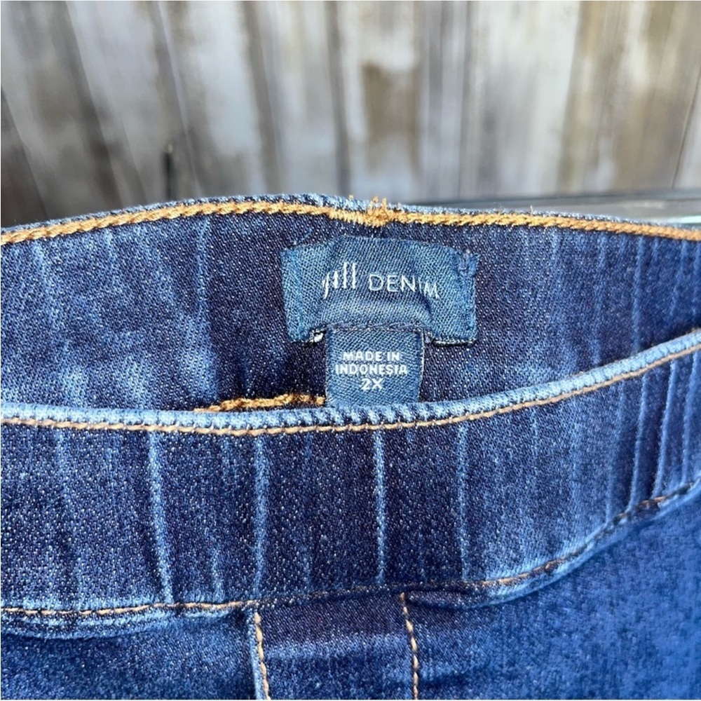 J. Jill Denim Dark Wash Denim Mini Skirt Women’s 2X - Picture 4 of 4